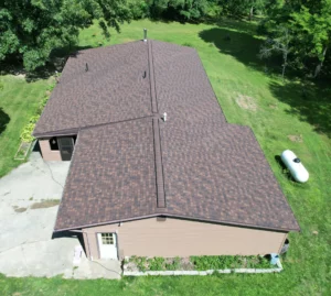 brown shingle roof