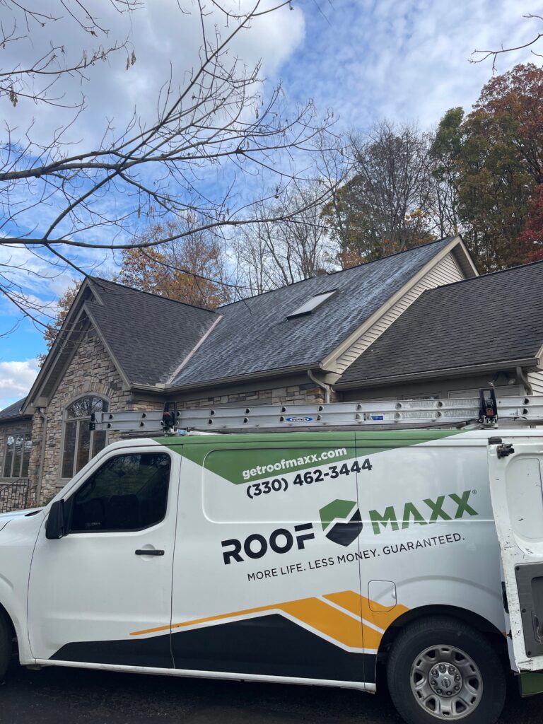 Roof Maxx on a roof